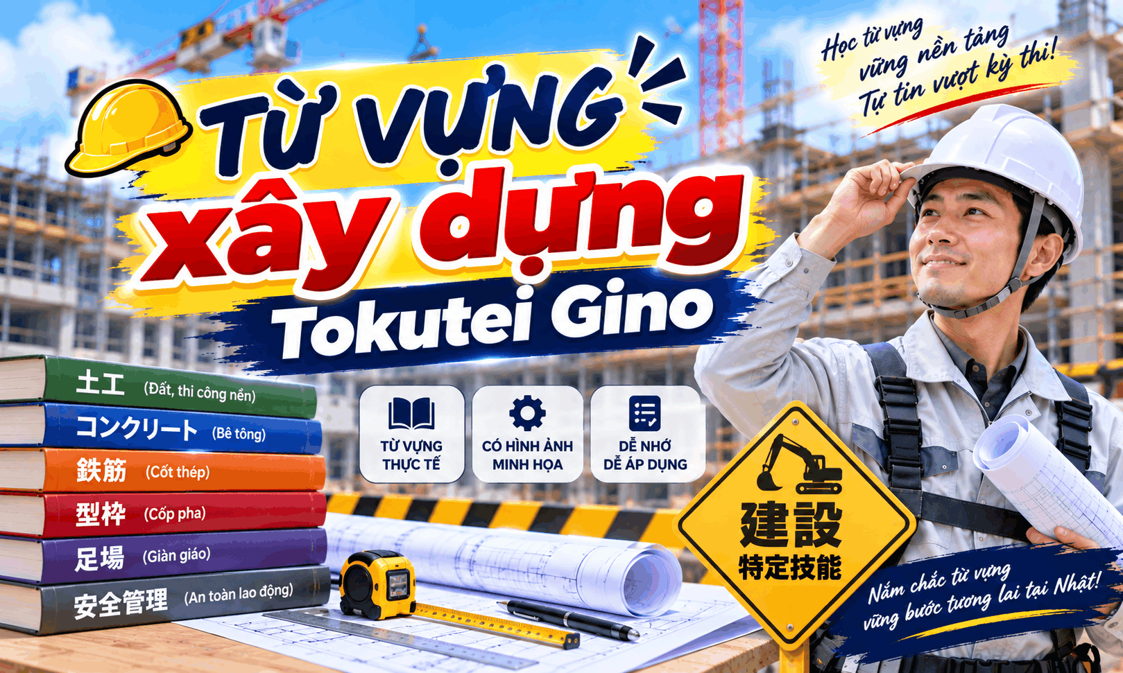 Video từ vựng xây dựng Tokutei Gino